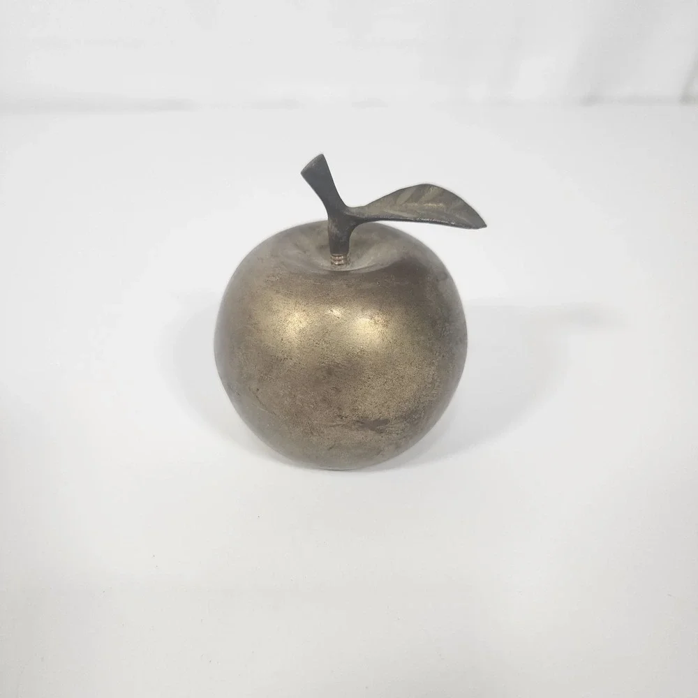 Brass Apple Bell For Teacher Desk